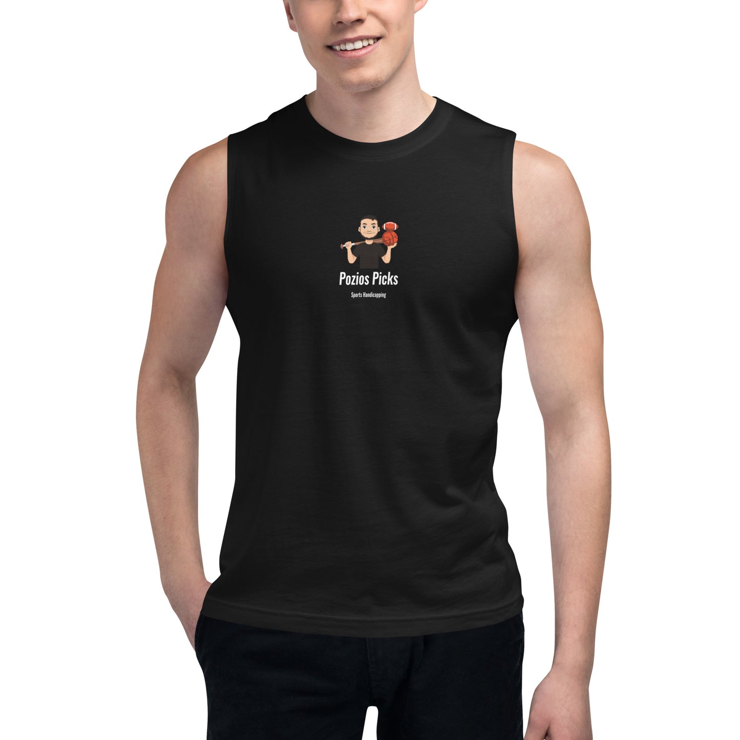 .Pozios Picks NEW LOGO Muscle Shirt